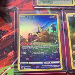 Pokemon TCG Crown Zenith Galarian Gallery Holo 3Card Lot Absol Solrock Mareep-NM - Image 3
