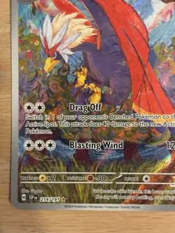 Braviary Illustration Surging Sparks Rare Pokemon TCG Card 214/191 - Image 3