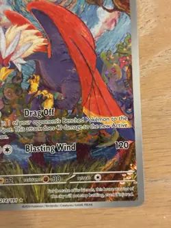 Braviary Illustration Surging Sparks Rare Pokemon TCG Card 214/191 - Image 5