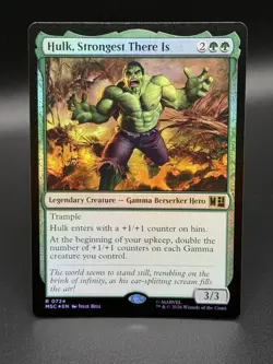 MTG: Marvel Super Heroes Commander ~ Hulk, Strongest There Is (Rare) FOIL #724 - Image 1