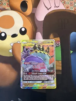Naganadel & Guzzlord GX Cosmic Eclipse 2019 Secret Pokemon Card TCG 158/236 - Image 1