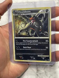 Houndoom 5/90 Holo Rare HGSS Undaunted Pokemon Heavily Played HP Pokemon Card - Image 1