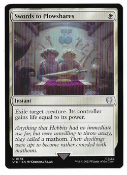 MTG Swords to Plowshares Lord of the Rings Commander (LTC) Magic #0178 Unplayed - Image 1