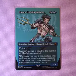 Magic: The Gathering Namor the Sub-Mariner Borderless 0362 Mythic Blue ENG - Image 1