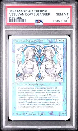1994 MTG Magic VESUVIAN DOPPELGANGER, Revised Ed. PSA 10 Gem Mint! LOW POP (28) - Image 1