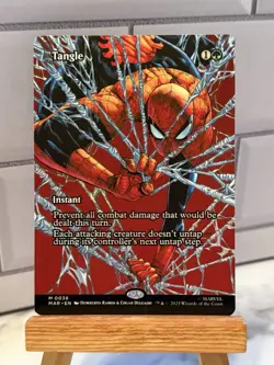 Magic Tangle 0038 Regular Borderless Marvels Spider-Man MTG - Image 1