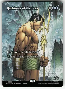 Harbinger of the Seas (Borderless) 55 Marvel Universe Eternal-Legal MTG NM - Image 1
