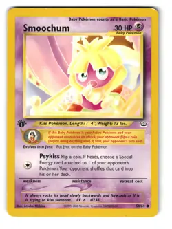 Smoochum 54/64 1st Edition Common Neo Revelation Pokemon MP - Image 1