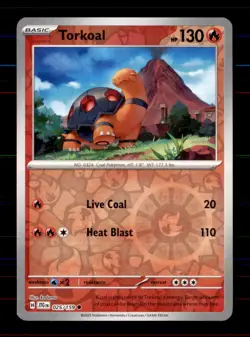 Torkoal 025/159 Common Journey Together Pokemon Reverse Holo Near Mint - Image 1