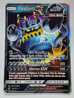 GUZZLORD GX 63/111 HOLO GX RARE CRIMSON INVASION NM/M POKEMON - Image 1