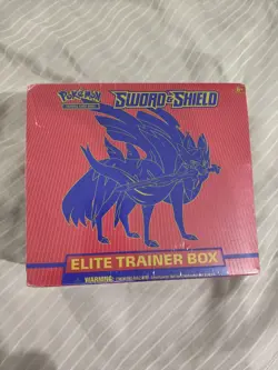 Pokemon Sword Shield Base Elite Trainer Box ETB Zacian Brand New Sealed - Image 1
