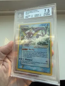 Vaporeon Star Gold Star Holo 2007 Power Keepers 102/108 BGS 7.5 - Image 4