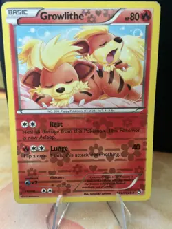 Growlithe Holo RC4/RC25 Legendary Treasures: Radiant Collection Pokemon *DMG* - Image 1