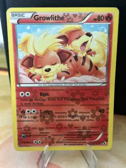 Growlithe Holo RC4/RC25 Legendary Treasures: Radiant Collection Pokemon *DMG* - Image 4