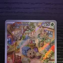 The Pokemon Company Bramblin (Full Art) 198/193 Paldea Evolved Holo 50 HP 2023 - Image 3