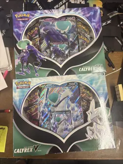 Pokemon TCG Ice & Shadow Rider Calyrex V Collection Box Sealed - Set of 2 Sw&Sh - Image 1