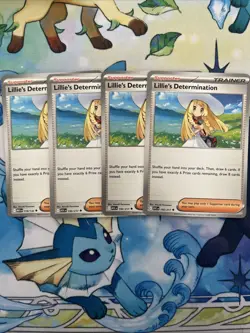 Pokemon TCG 4x Lillie's Determination 192/217 Ascended Heroes Playset NM - Image 1