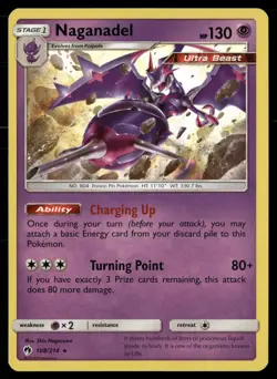 Naganadel 108/214 Holo Rare Lost Thunder Pokemon NM - Image 1