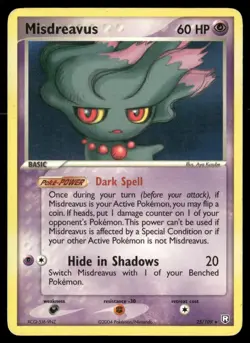 Misdreavus 25/109 Rare Team Rocket Returns Pokemon MP - Image 1