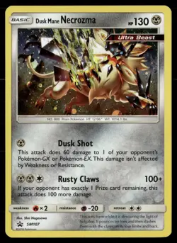 Dusk Mane Necrozma - SM107 Holo Promo Sun & Moon Promo Pokemon LP - Image 1