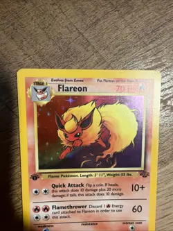 Pokemon TCG Flareon Jungle 3/64 Holo 1st Edition - Image 2