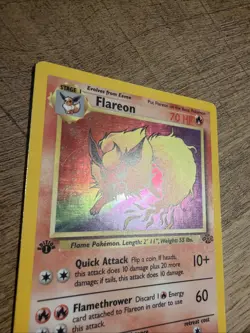 Pokemon TCG Flareon Jungle 3/64 Holo 1st Edition - Image 3