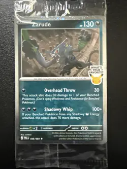 Zarude Pitch Black GAMESTOP PROMO NEW SEALED SAME DAY SHIP - Image 1