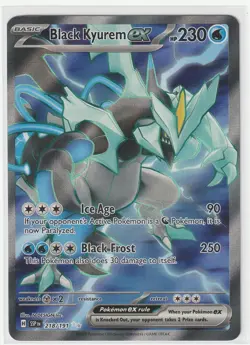 Black Kyurem ex 218/191 Ultra Rare Surging Sparks Pokemon Holo Near Mint - Image 1