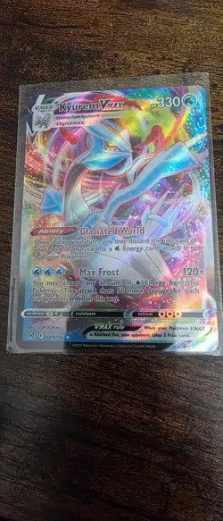 Kyurem VMAX 049/196 Holo VMAX Rare Lost Origin Pokemon Near Mint - Image 1