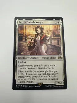 Aerith Gainsborough MTG Final Fantasy NM Rare 0004 Human Cleric Creature MINT!! - Image 1