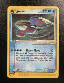 Pokemon TCG Kyogre Ex 001 Promo Nintendo Black Star Promos LP - Image 1