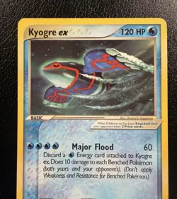 Pokemon TCG Kyogre Ex 001 Promo Nintendo Black Star Promos LP - Image 2