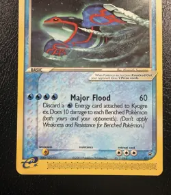 Pokemon TCG Kyogre Ex 001 Promo Nintendo Black Star Promos LP - Image 3