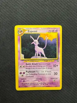 Espeon (20) Rare Unlimited Neo Discovery 20/75 LP Pokemon TCG LP Vintage - Image 1