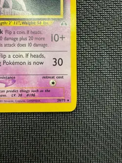 Espeon (20) Rare Unlimited Neo Discovery 20/75 LP Pokemon TCG LP Vintage - Image 5