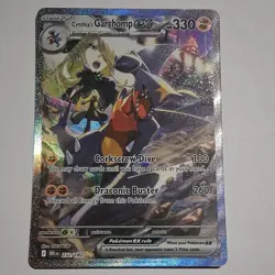 Pokemon TCG Cynthia's Garchomp ex 232/182 SV10 Destined Rivals SIR Holo HP 330 - Image 1