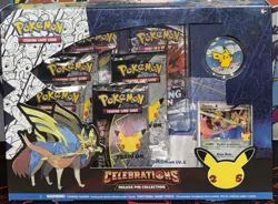 Pokemon Celebrations Zacian Deluxe Pin Collection 4 Packs Celebrations & 2 SWSH - Image 3