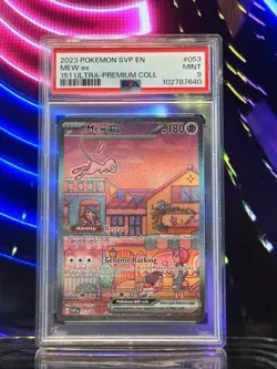 PSA 9 POKEMON MEW EX BLACK STAR PROMO 151 ULTRA PREMIUM COLLECTION 2023 - Image 1