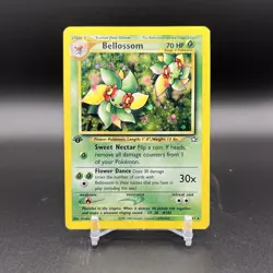 2000 Pokemon Neo Genesis Bellossom 1st Edition Holo Rare 3/111 MP - Image 1