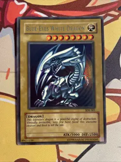 Blue-Eyes White Dragon SDK-001 Unlimited Ultra Rare Yu-Gi-Oh Near Mint Vintage - Image 1