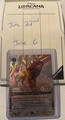 Disney Lorcana Simba - Pride Protector 4/C2 Foil EN - Image 1