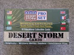 New DESERT STORM Pro Set 1991 Factory Sealed BOX Of 36 Packs 10 Cards Each - Image 2