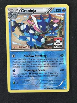 Pokemon TCG Greninja XY Breakpoint 40/122 Pokemon League 3rd Place MP - Image 2
