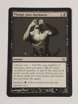 MTG Plunge into Darkness (Fifth Dawn/Black/R) - BGM - Image 1