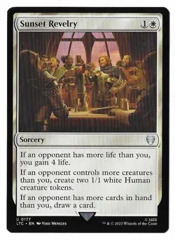 MTG Sunset Revelry Lord of the Rings Commander (LTC) Uncommon #0177 Unplayed - Image 1
