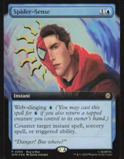 Spider-Sense - FOIL EXTENDED ART - Buy-a-Box Promo - Spider-Man SPM 0284 - MTG - Image 1