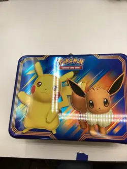 Pokemon 2018 Pikachu Eevee Tin Lunch Box Only (NO CARDS) - Image 1