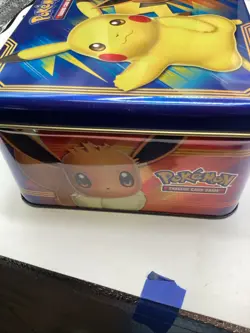 Pokemon 2018 Pikachu Eevee Tin Lunch Box Only (NO CARDS) - Image 3