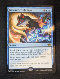 Kitsune's Technique 42 TMNT Teenage Mutant Ninja Turtles Card NM MTG R53 - Image 1