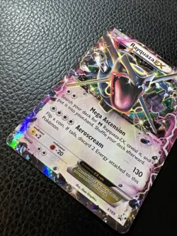 Pokemon TCG Rayquaza EX XY69 Shiny Black Star Promo Holo Rare Card LP * - Image 4